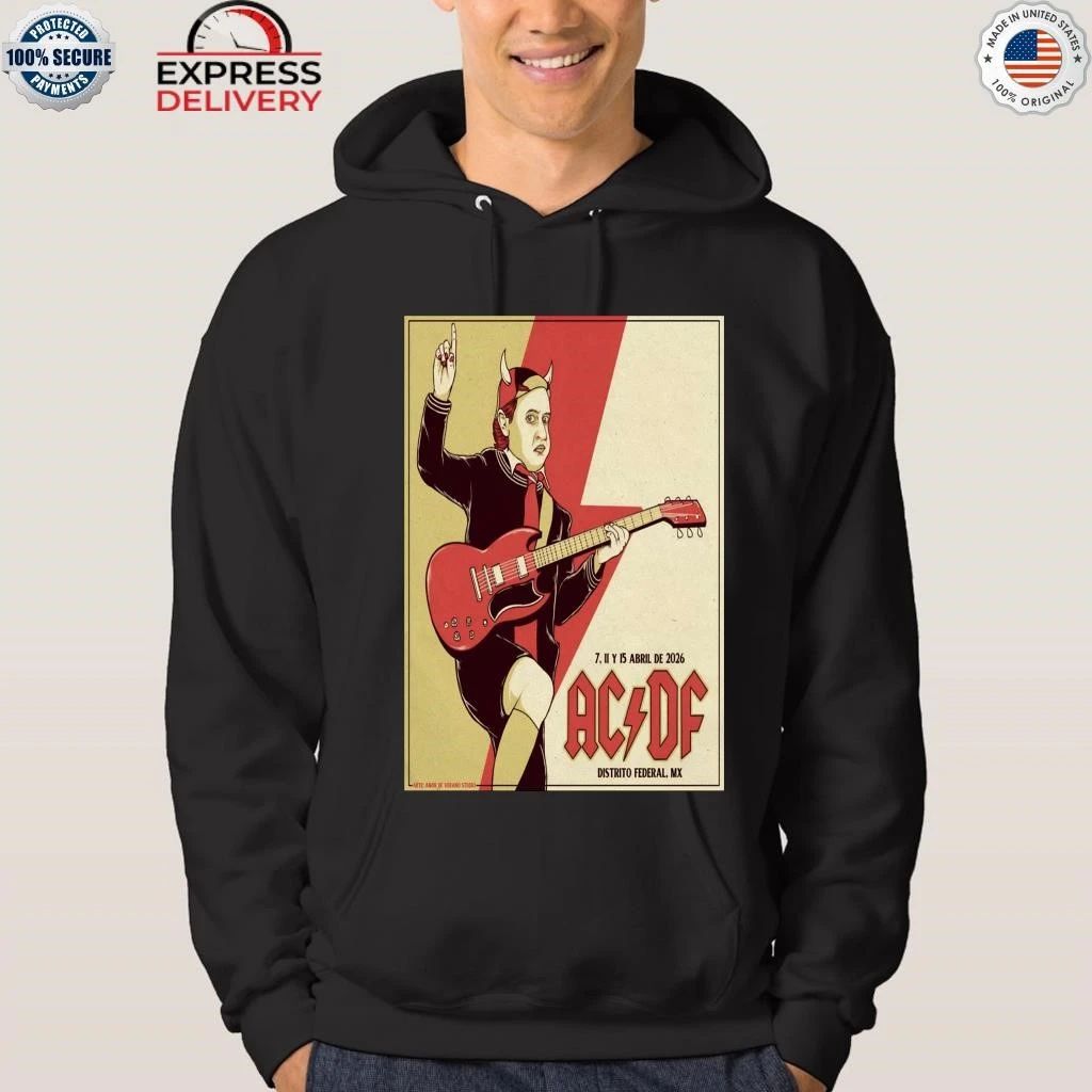 AC DC Apr 7 11 & 15 2026 CDMX Tour Shirt
