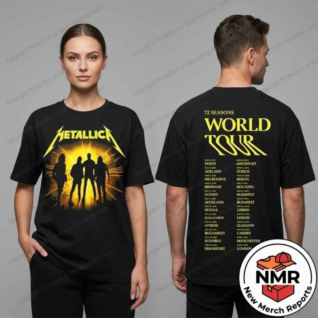 Metallica M72 Athens Pop-Up Shop Merch At Technopolis Band Members Tour Dates 2026 Shirt