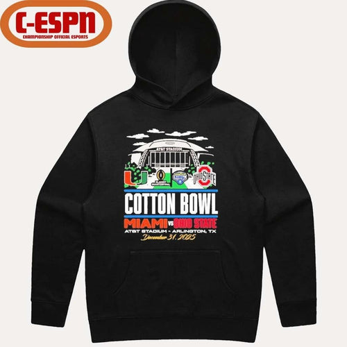 2025 Cotton Bowl vs. Miami Stadium Shirt