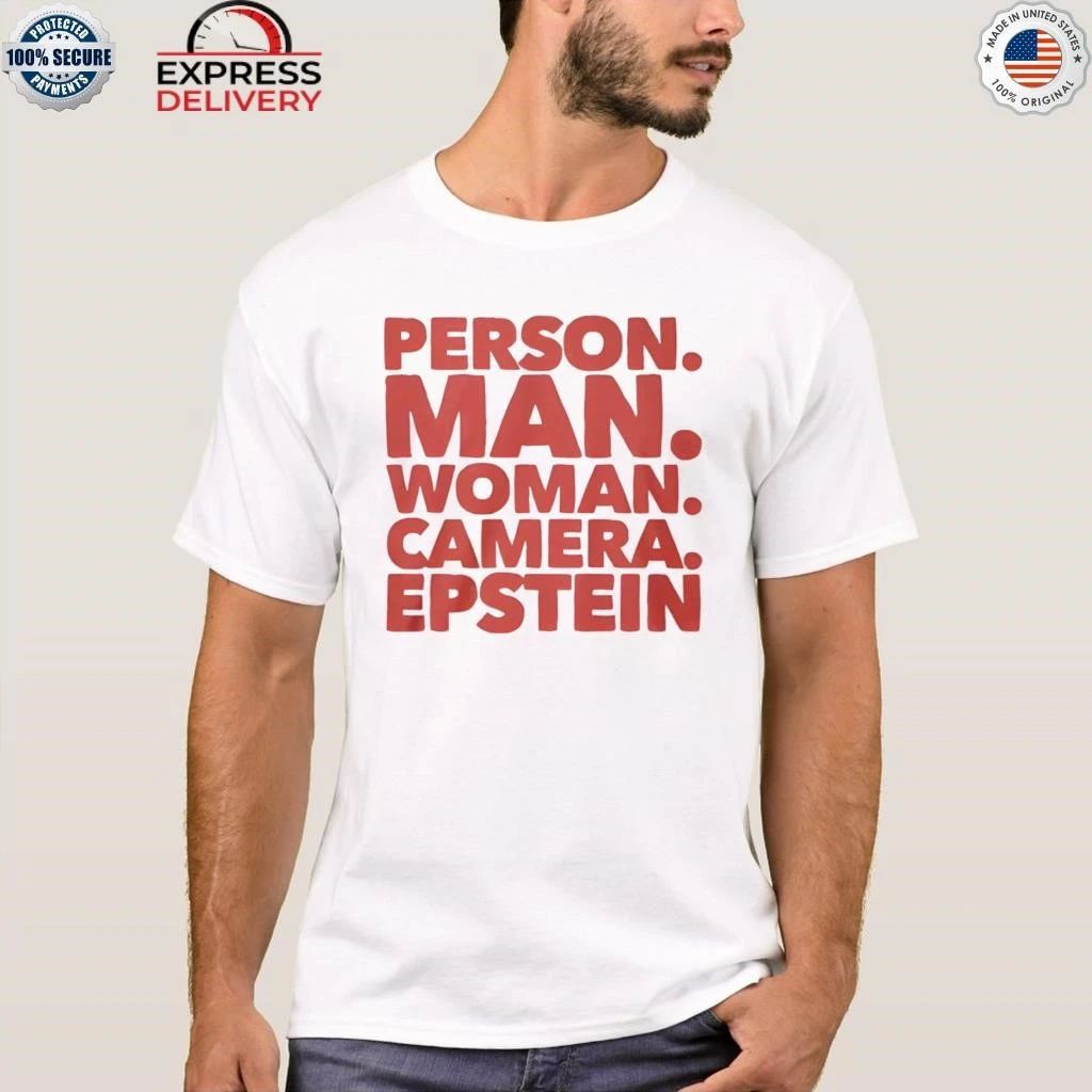 Person Man Woman Camera Epstein Shirt