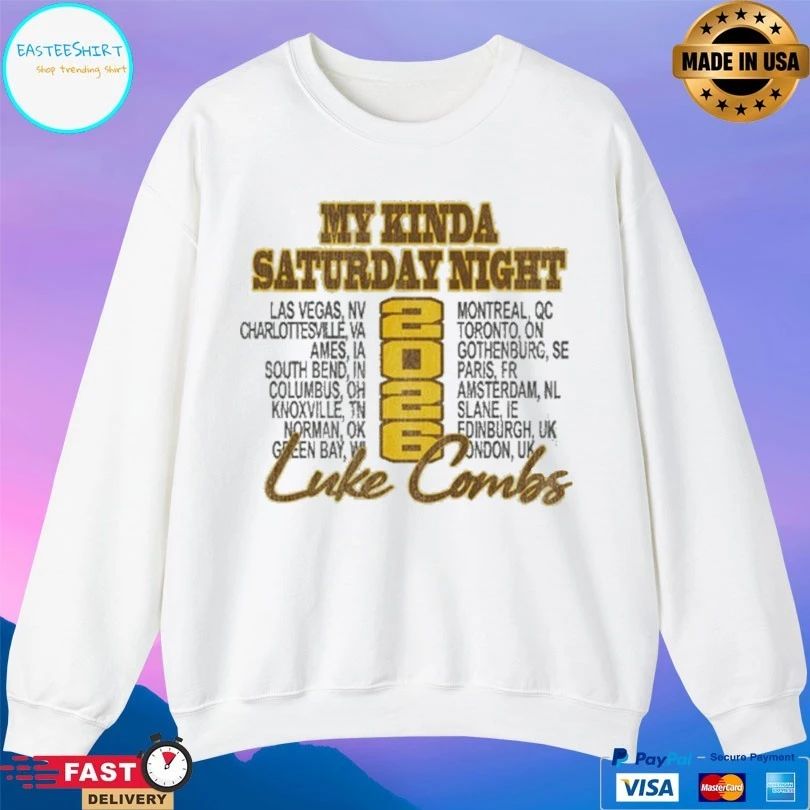 My Kinda Saturday Night Sideline Luke Combs Tour 2026 T-shirt
