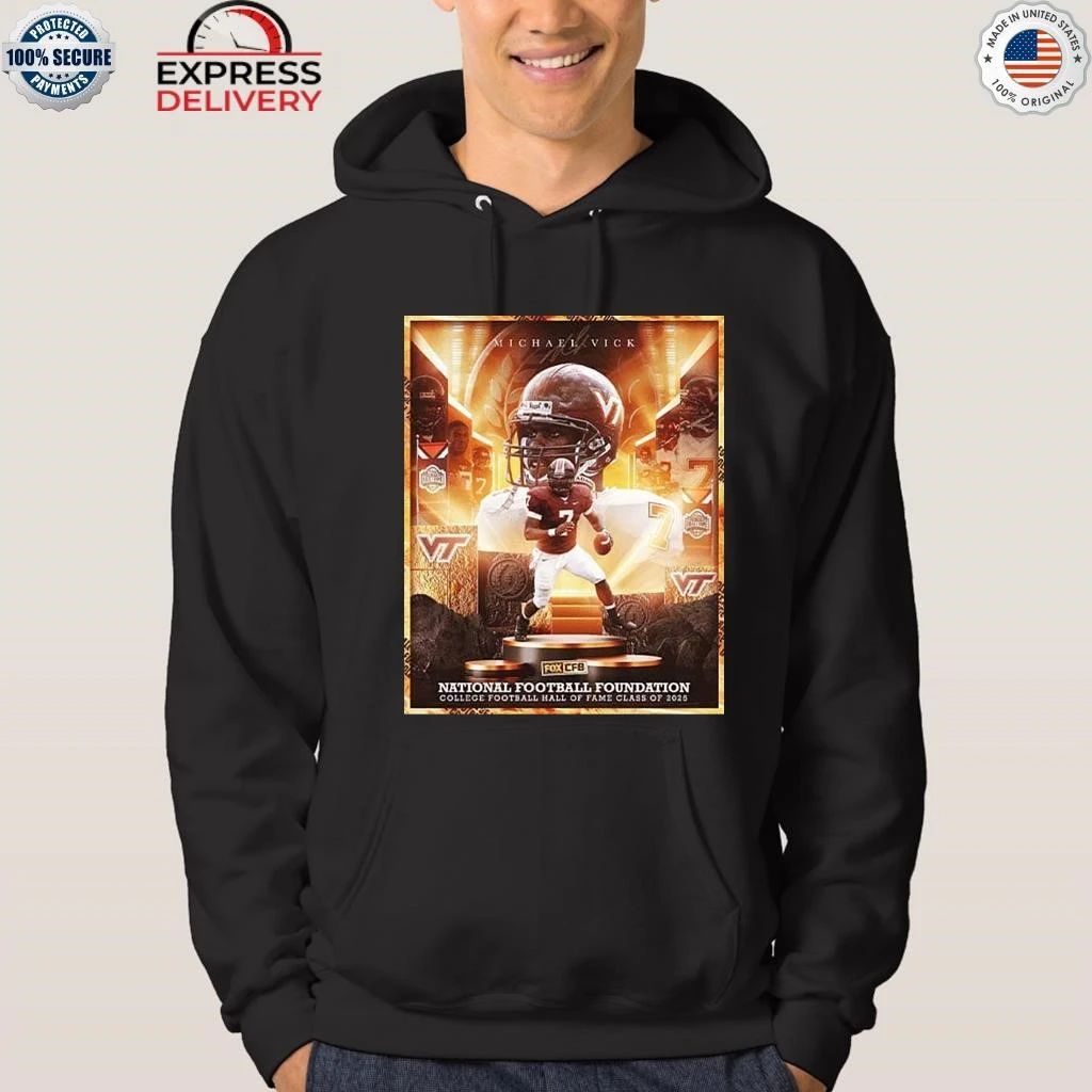 Michael Vick Being Inducted Into The 2025 College Football Hall Of Fame Shirt