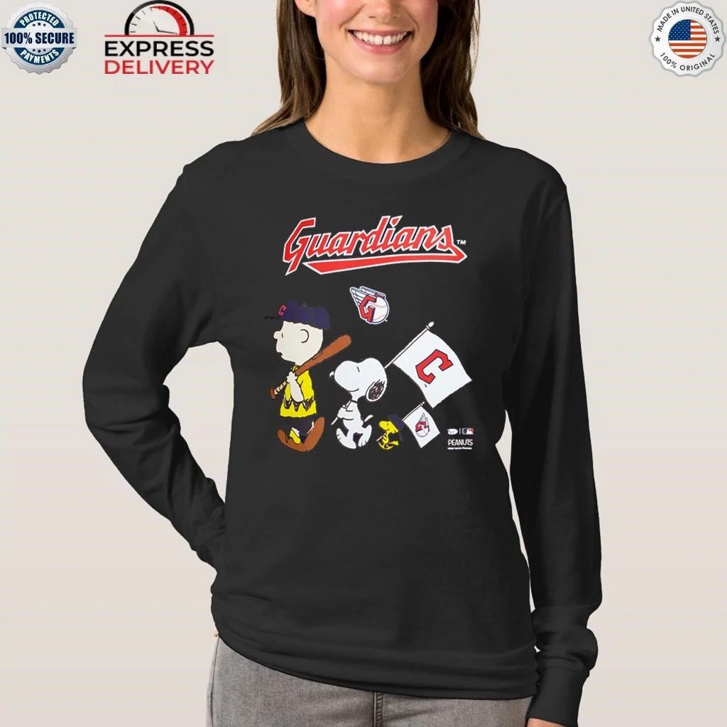Cleveland Guardians Peanuts Flag Shirt
