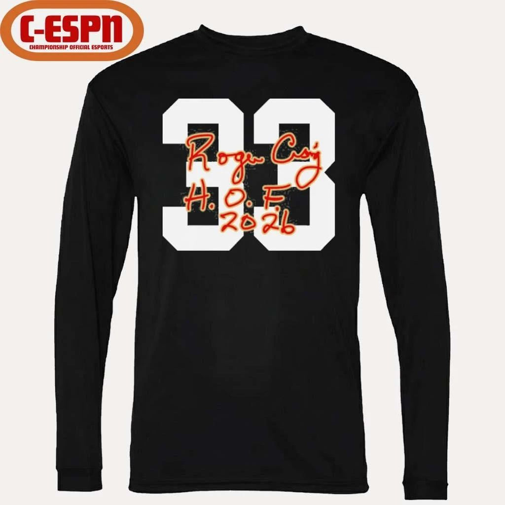 33 Roger Craig 49ers Class of 2026 Elected Signature T-Shirt