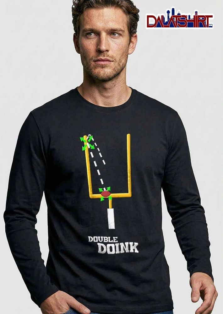 Double Doink Yellow Goalpost Football Collision Arrows Trajectory shirt