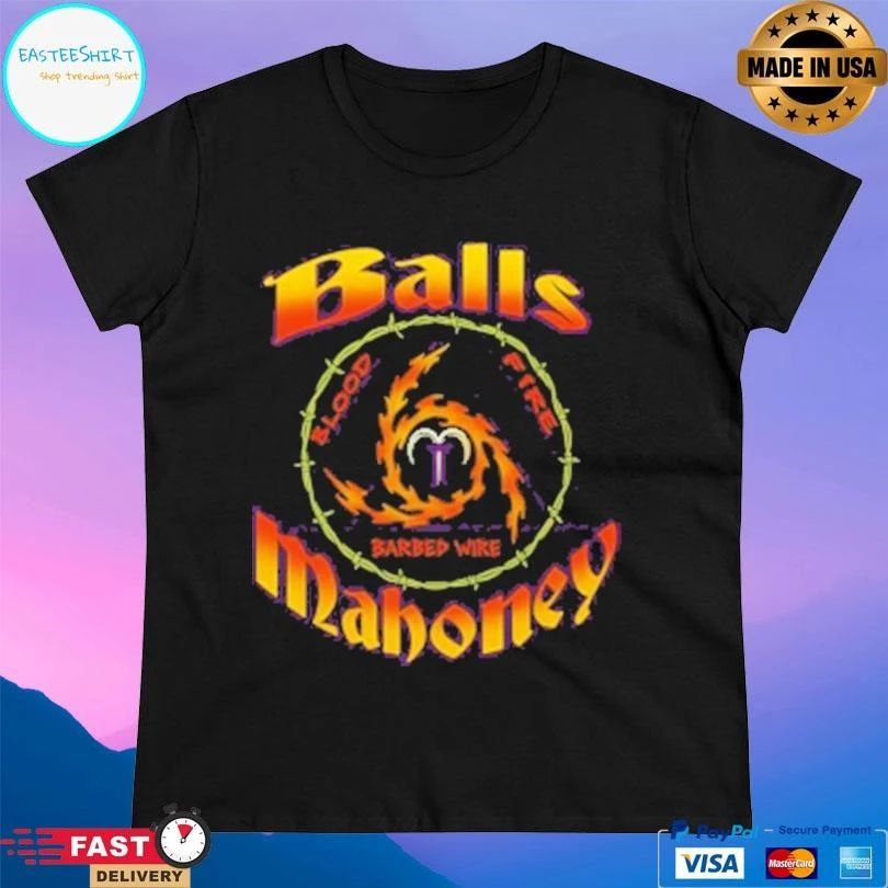 Ball Mahoney Blood Fire Barbed Wire T-shirts
