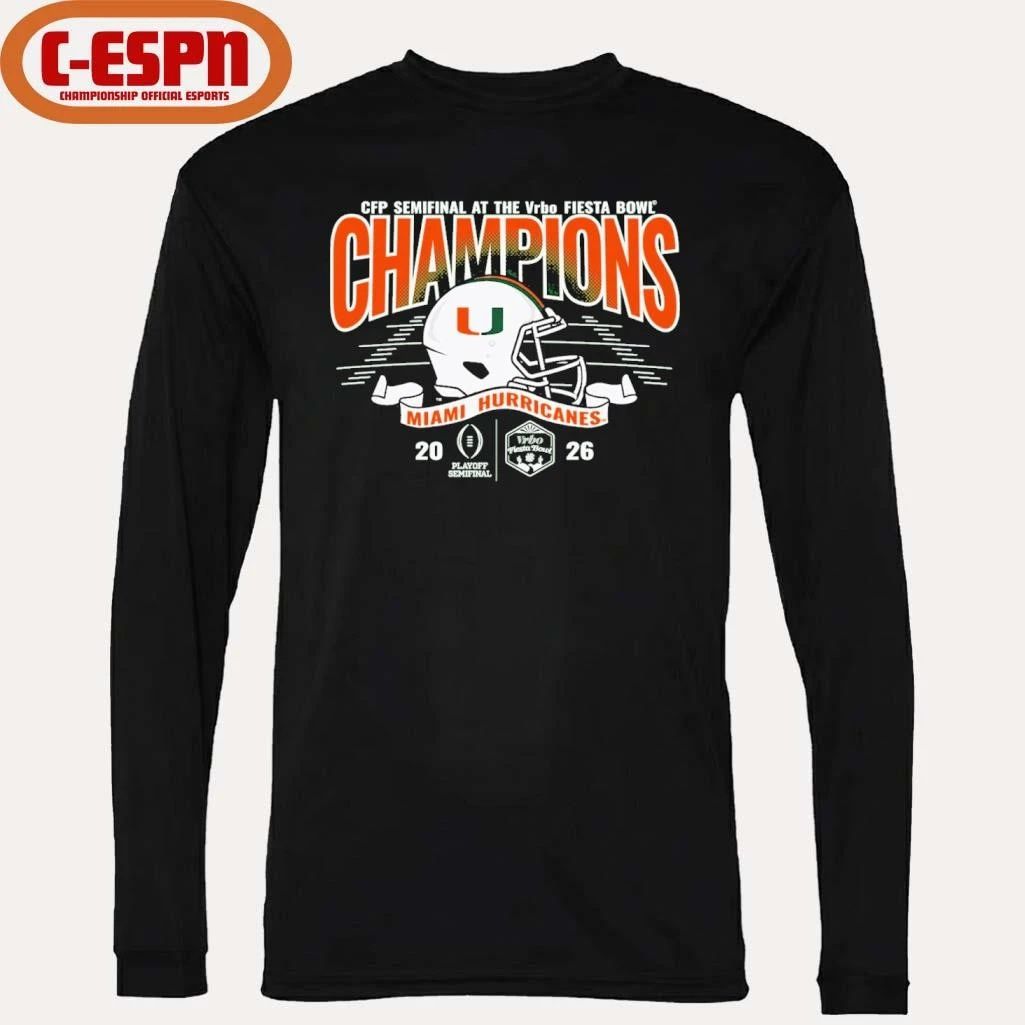 Miami 2026 VRBO Fiesta Bowl Champions T-shirt