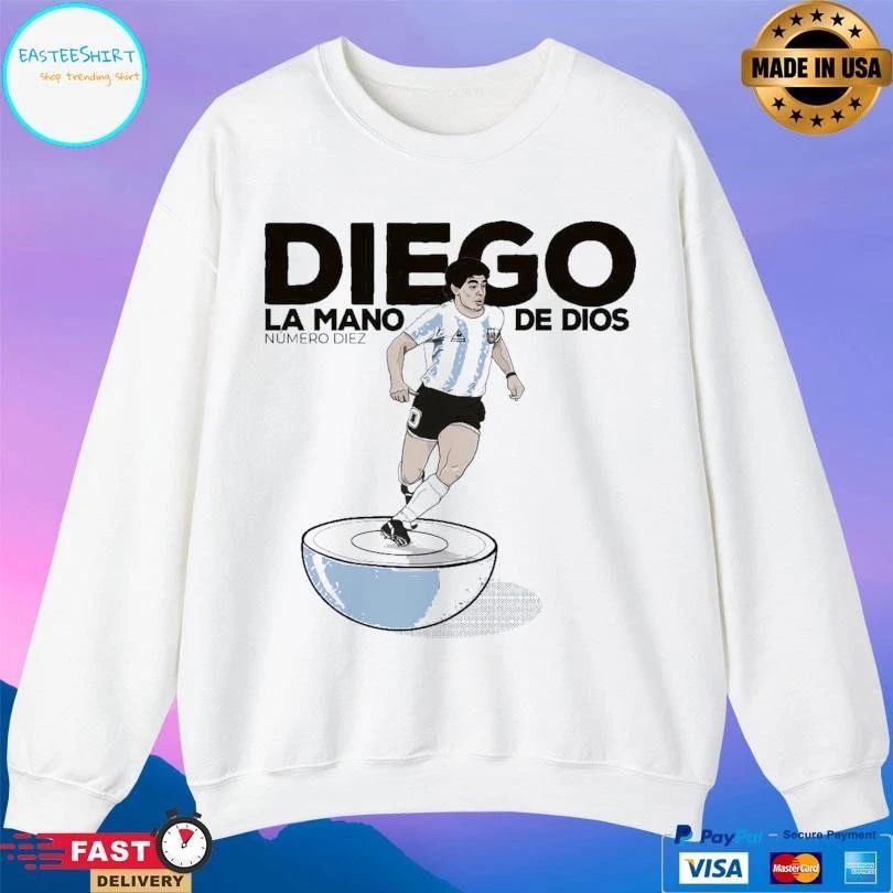 Diego Subbuteo La Mano De Dios Numero Diez T-shirts