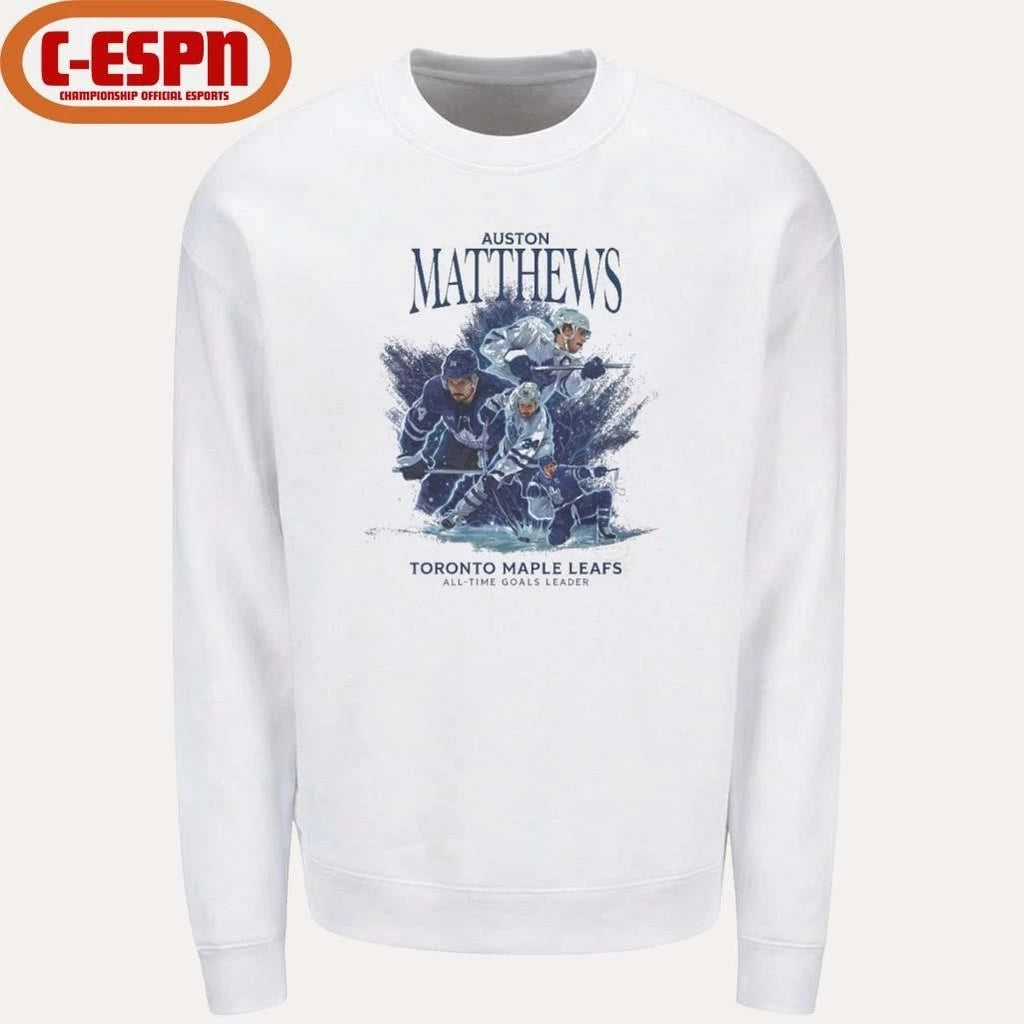 Auston Matthews Toronto Maple Leafs All-Time Goals Leader T-Shirt