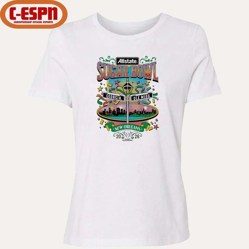 Sugar Bowl Bourbon Street Georgia Vs Ole Miss Shirt