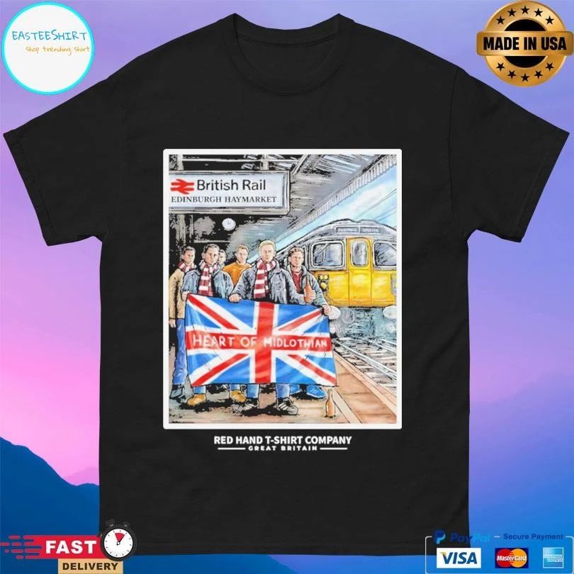 British Rail Edinburgh Haymarket Heart Of Midlothian T-shirts