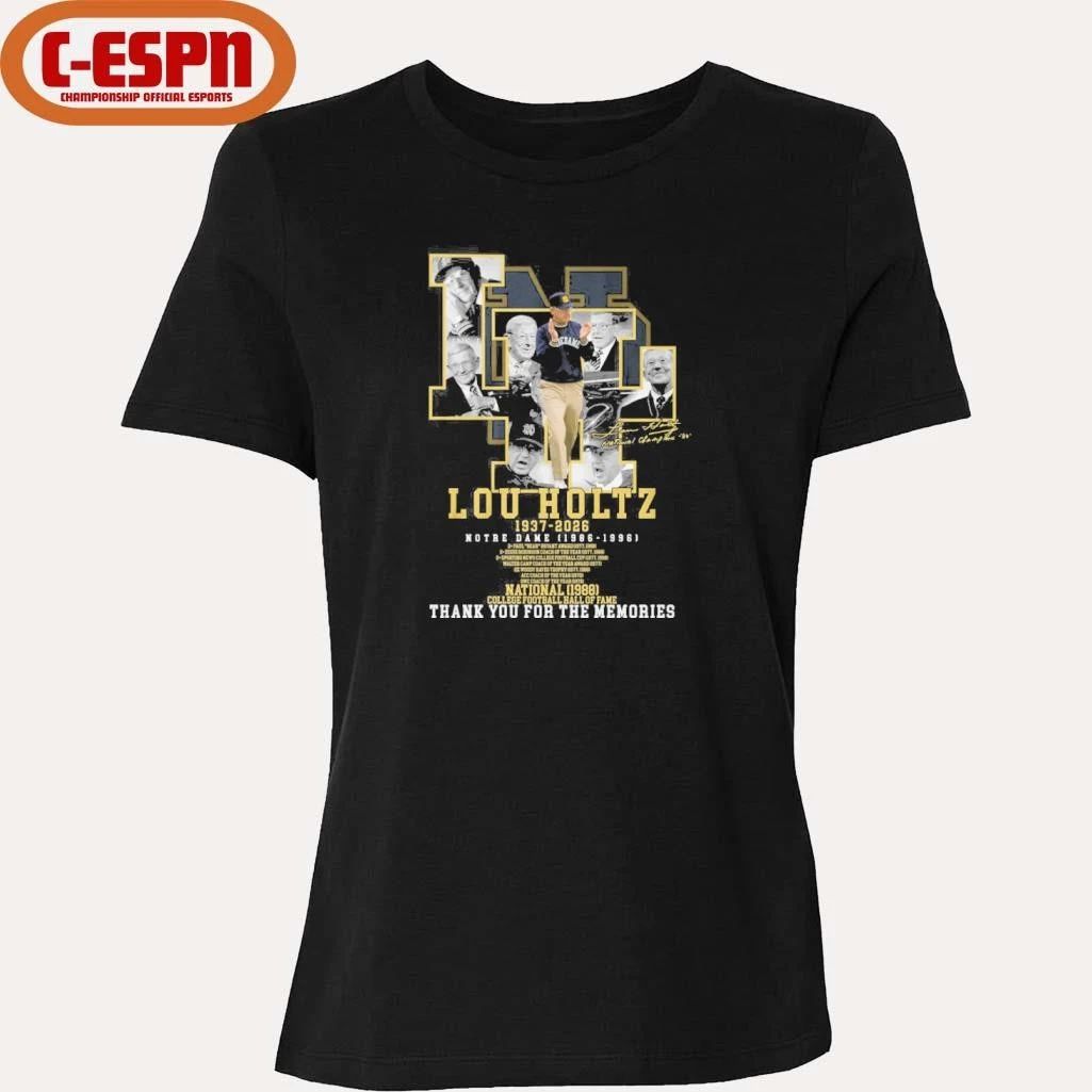 Lou Holtz 1937-2026 Notre Dame 1986-1996 Shirt