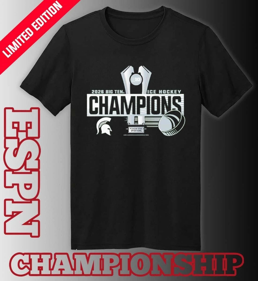 Michigan State Spartans 2026 Big Ten Men’s Ice Hockey Regular Season Champions Shirt