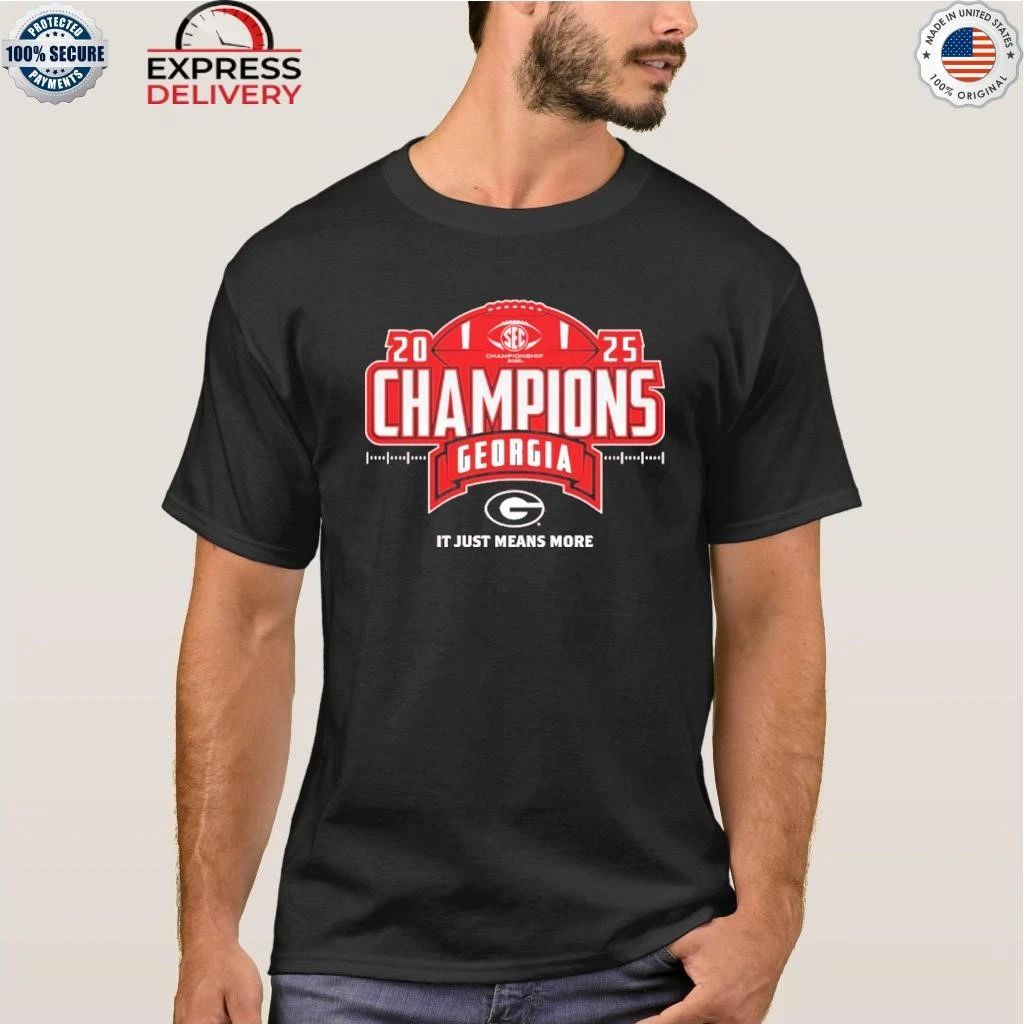 2025 Georgia It Just Means More How Bout Them Dawgs 16 SEC Champions Shirt