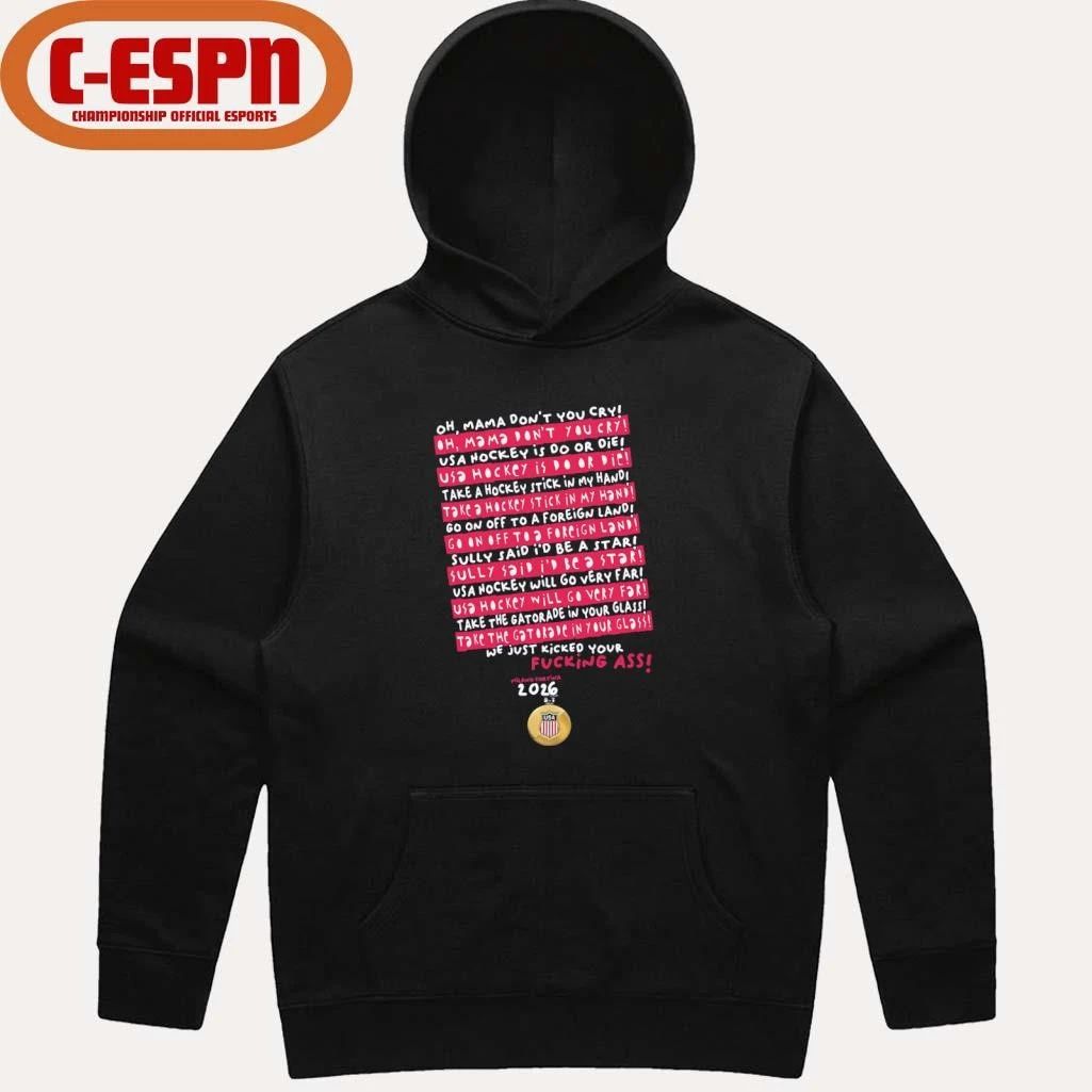 Oh Mama, Don’t You Cry USA Hockey shirt