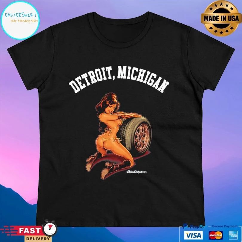 Detroit Michigan Motor Girl T-shirts