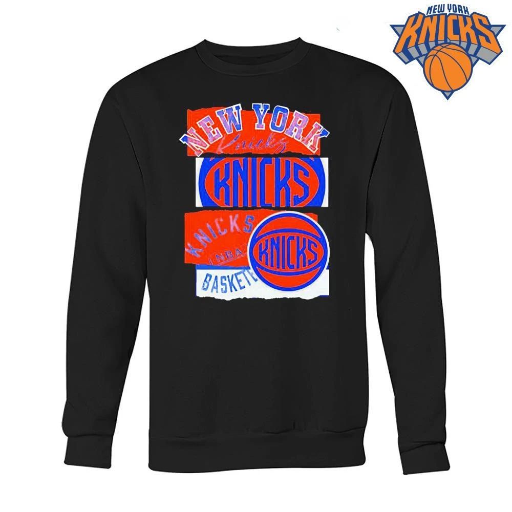 New York Knicks NBA Basketball Team Logo Text Print Graphic Sport T Shirt