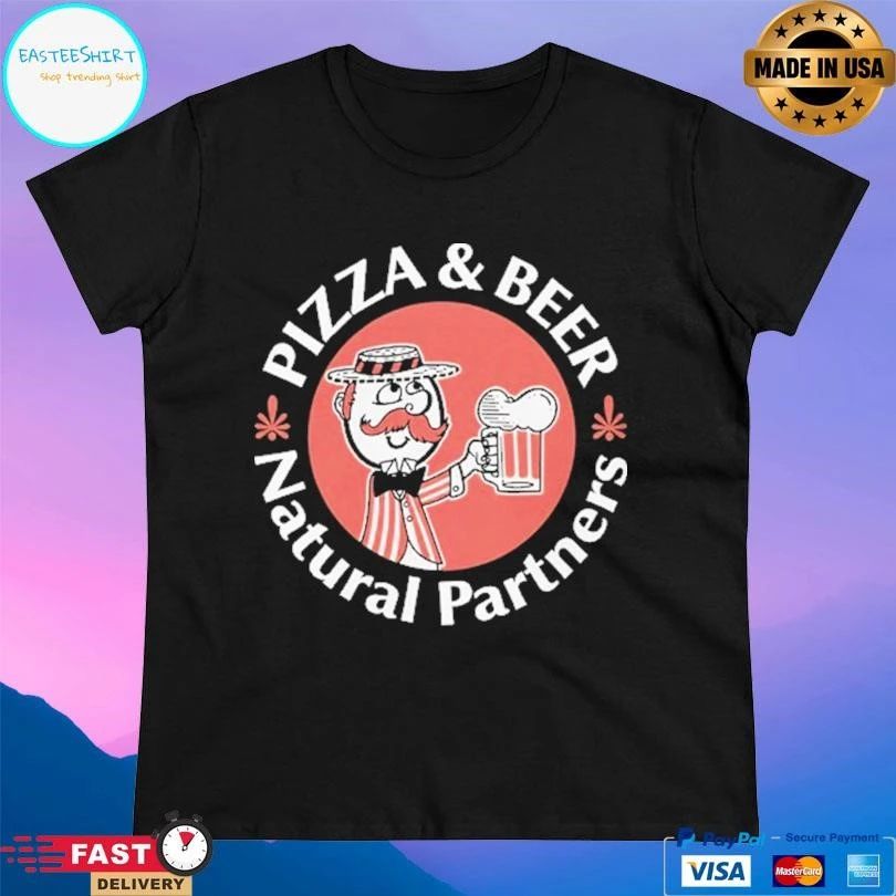 Pizza And Beer Natural Partners T-shirts