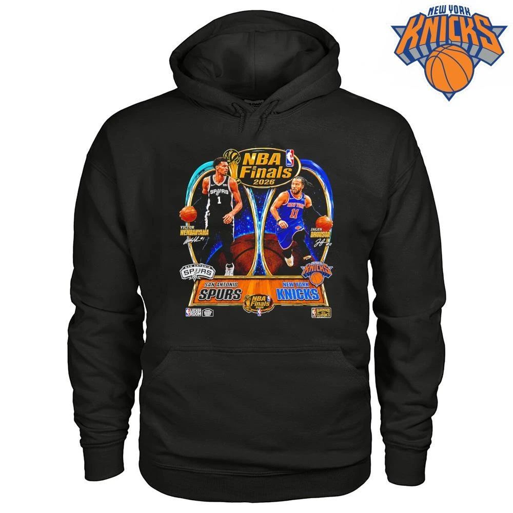 NBA Finals 2026 Victor Wembanyama vs Jalen Brunson San Antonio Spurs New York Knicks Graphic T Shirt