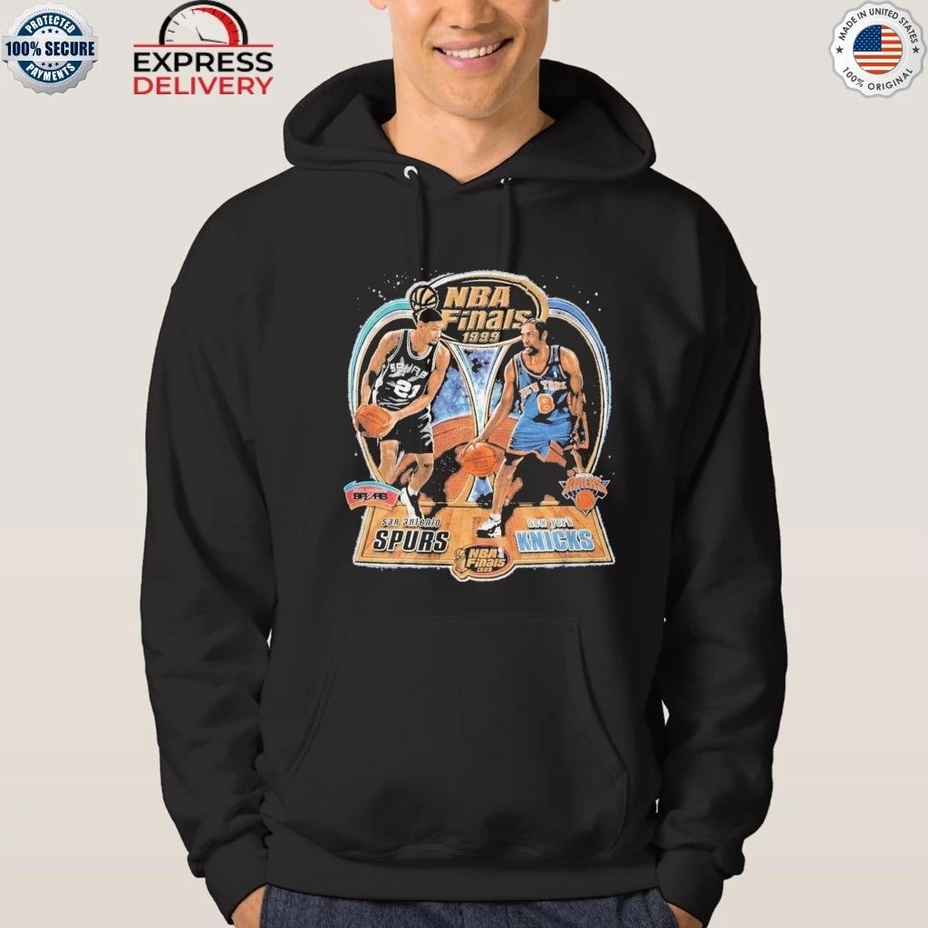 Karl Anthony Towns Tim Duncan Latrell Sprewell Spurs x Knicks Finals 1999 Shirt