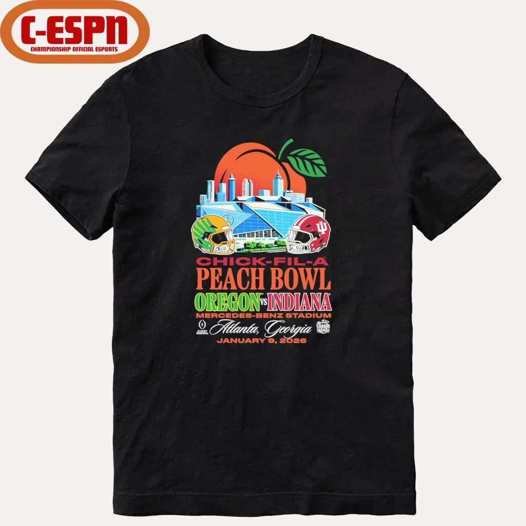 Chick-Fil-A Peach Bowl IU Vs Oregon Mercedes-Benz Stadium T-Shirt