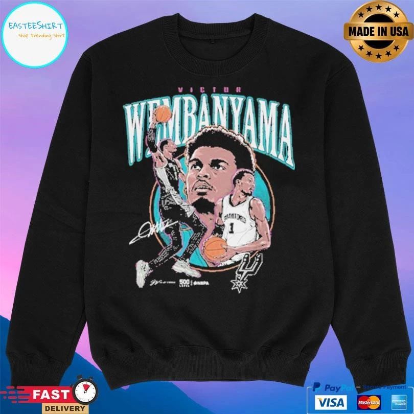 Victor Wembanyama San Antonio Spurs Trio Signature T-shirts