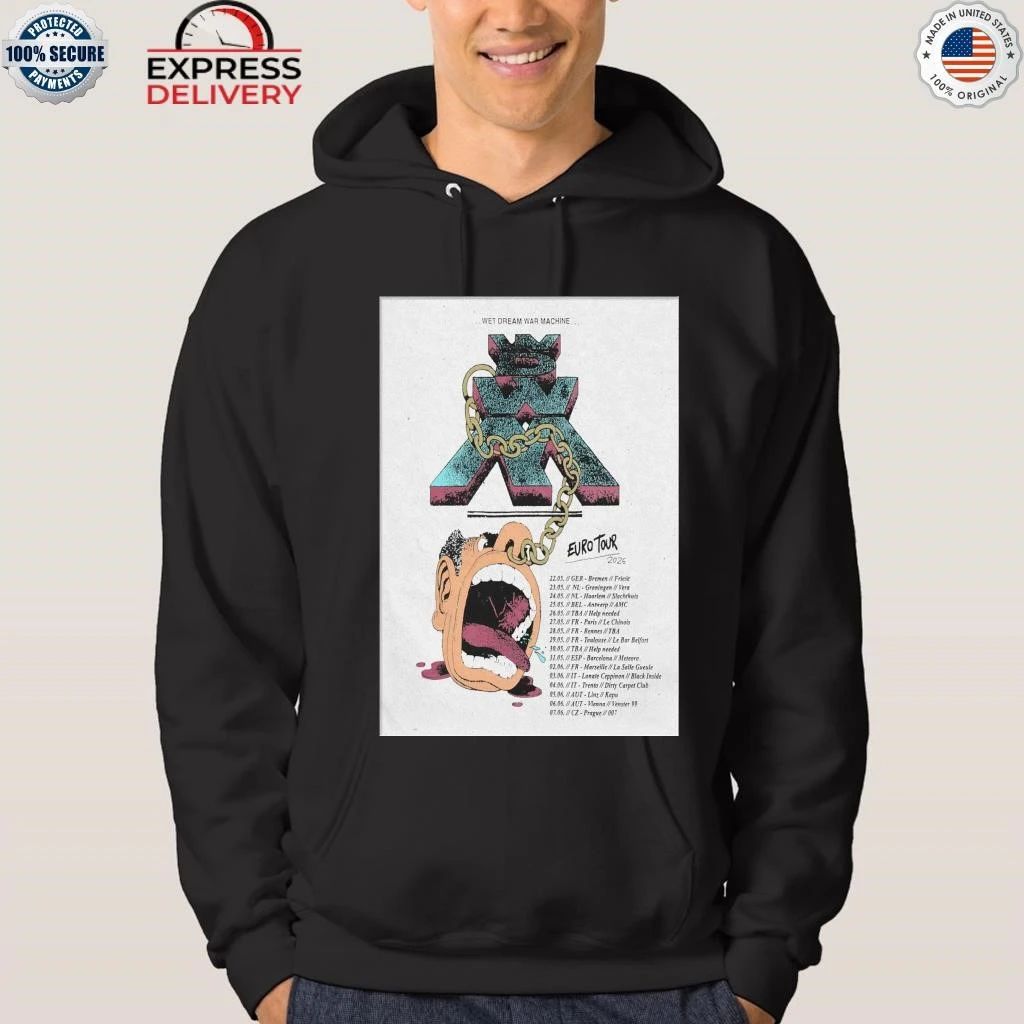 Wet Dream War Machine Euro 2026 Tour Shirt