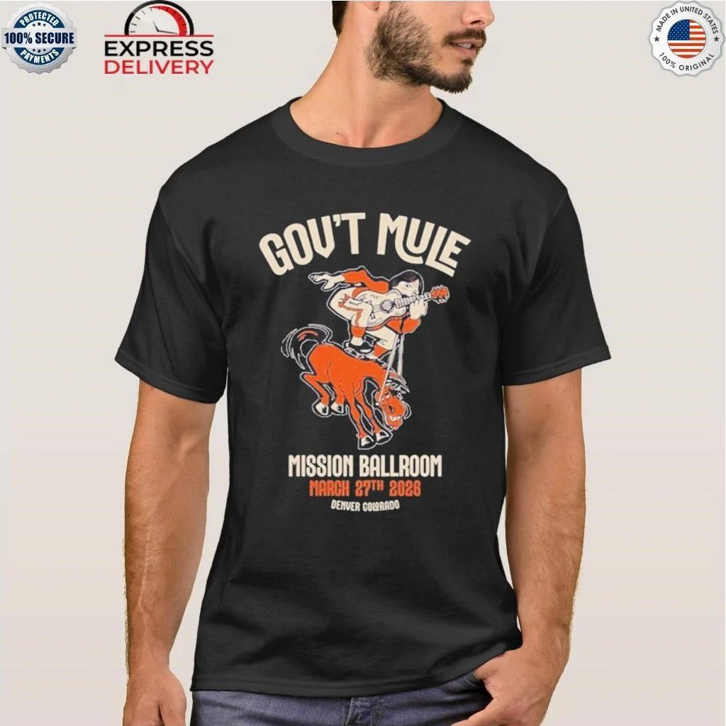 Gov’t Mule Mar 27, 2026 at Mission Ballroom, Denver Tour Shirt