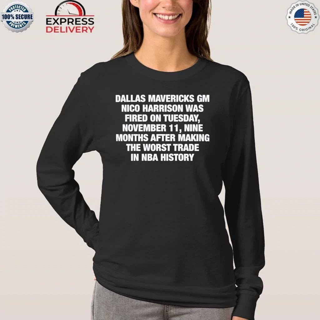 Dallas Mavericks GM Nico Harrison Shirt