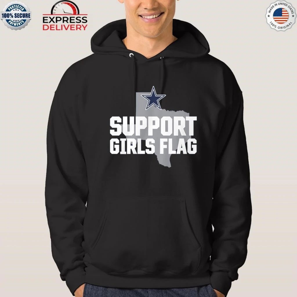 Cowboys Support Girls Flag Shirt