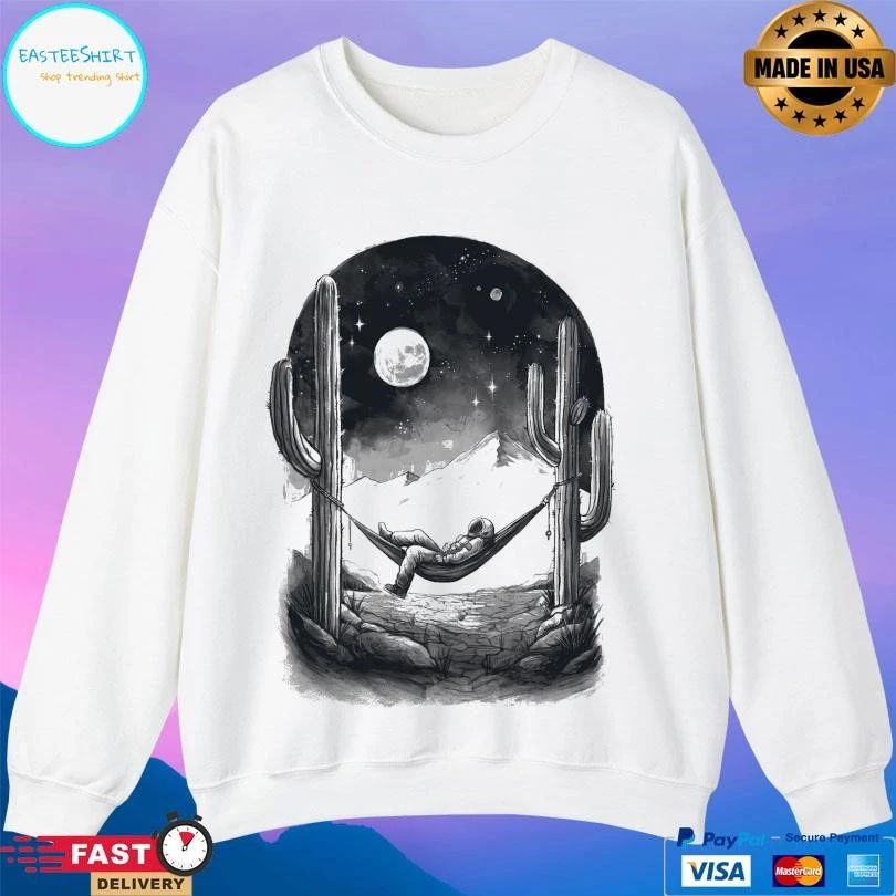Infinite Gaze Astronaut Moon T-shirts