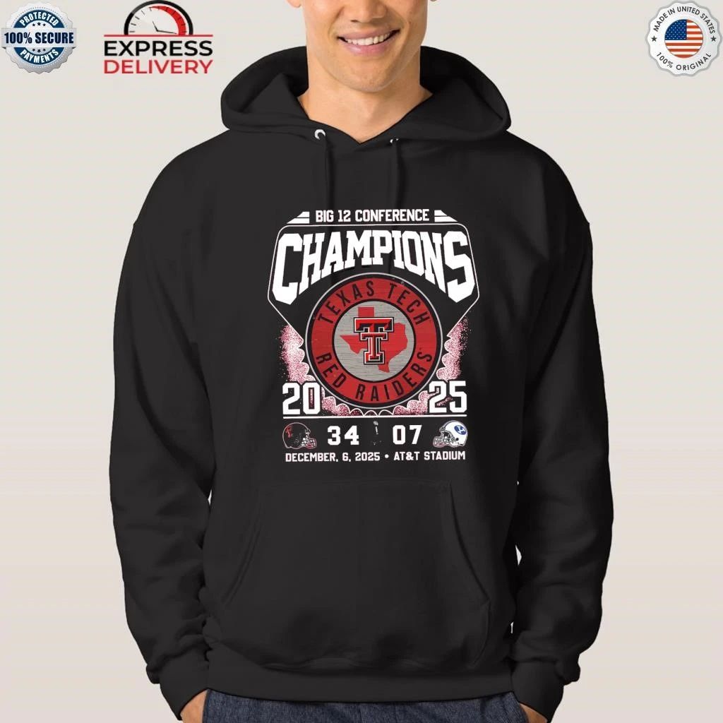 2025 Big 12 Championship Texas Tech 34 BYU 07 Shirt