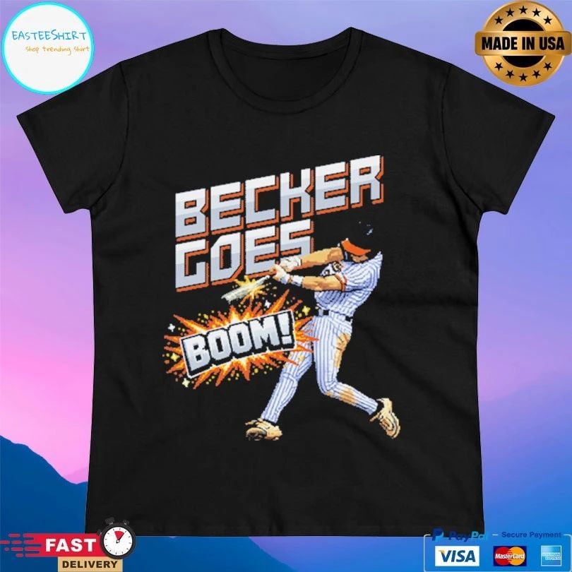Virginia Cavaliers Baseball Becker Goes Boom T-shirt