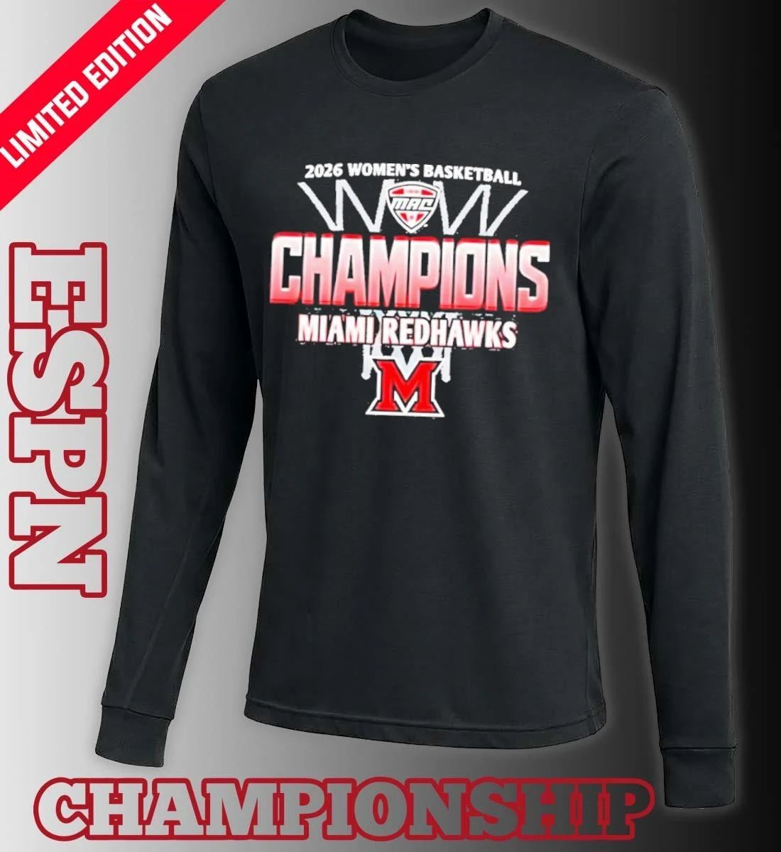 Miami RedHawks 2026 MAC Women’s Basketball Regular Season Champions Shirt