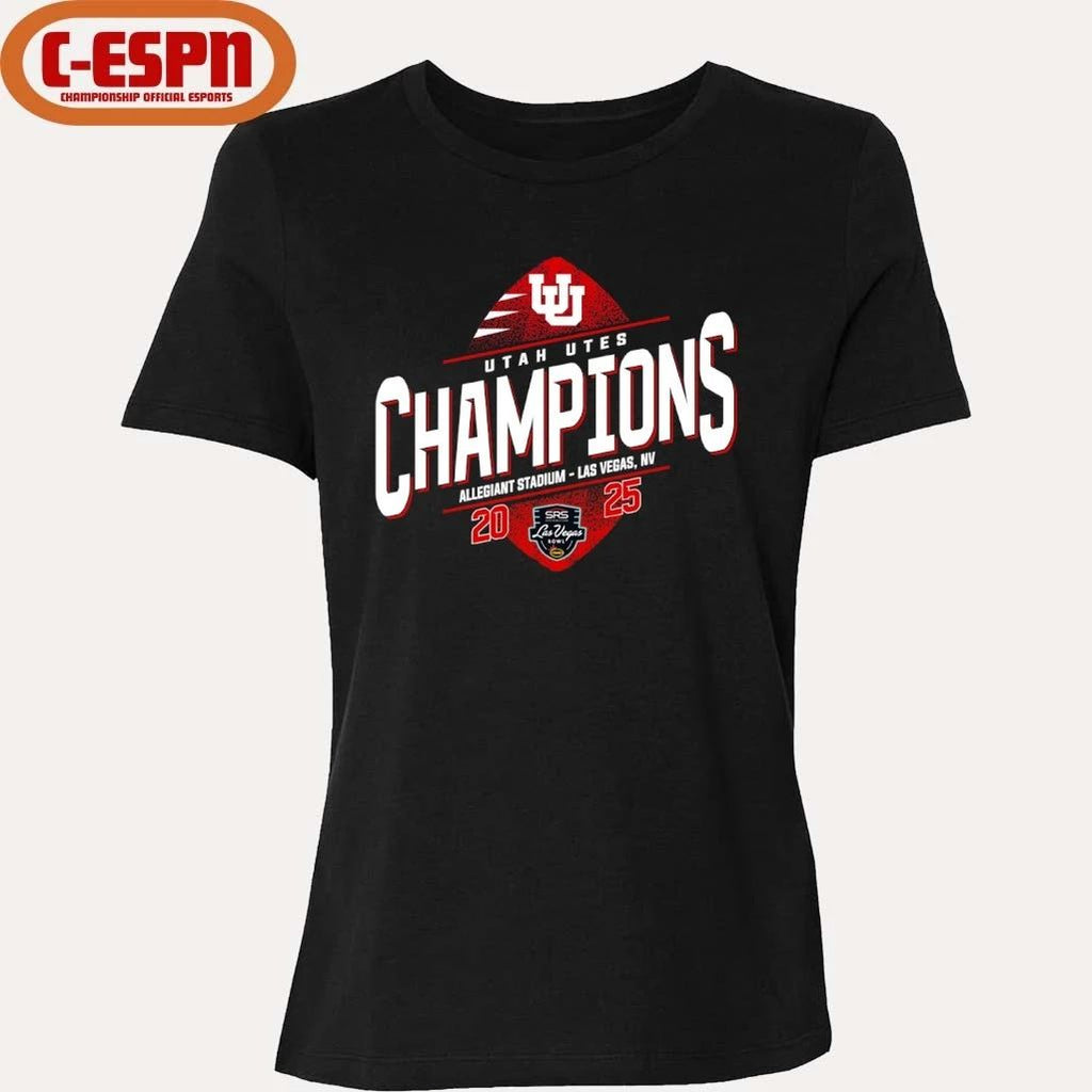 Utah Utes SRS Distribution Las Vegas Bowl Champions T-shirt