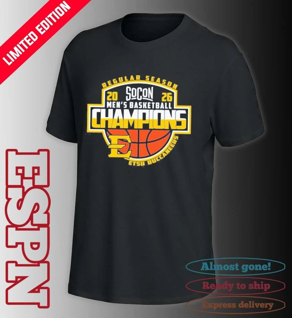 East Tennessee State University Men’s Basketball 2026 Regular Season Champions Shirt
