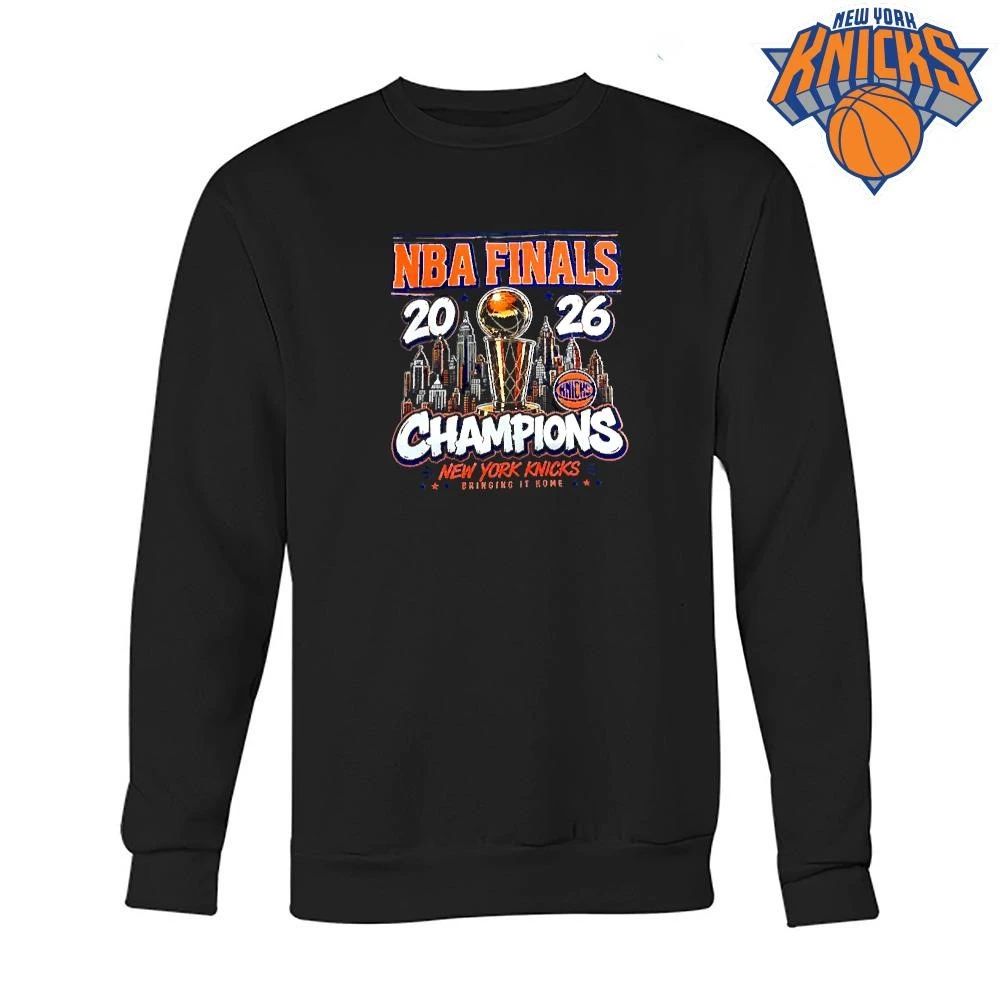 New York Knicks 2026 NBA Finals Champions Larry O’Brien Trophy Shirt