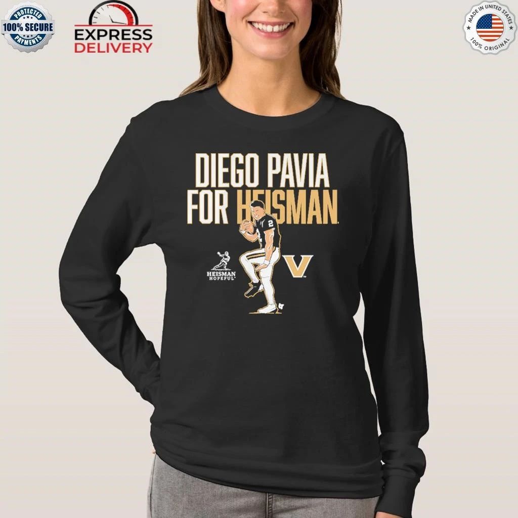 Vanderbilt Football Diego Pavia for Heisman Statue Pose Shirt