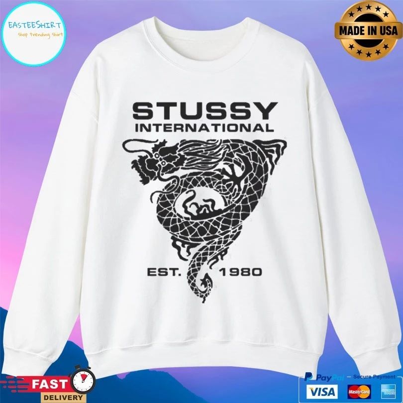 Stussy International Dragon Est 1980 T-shirt