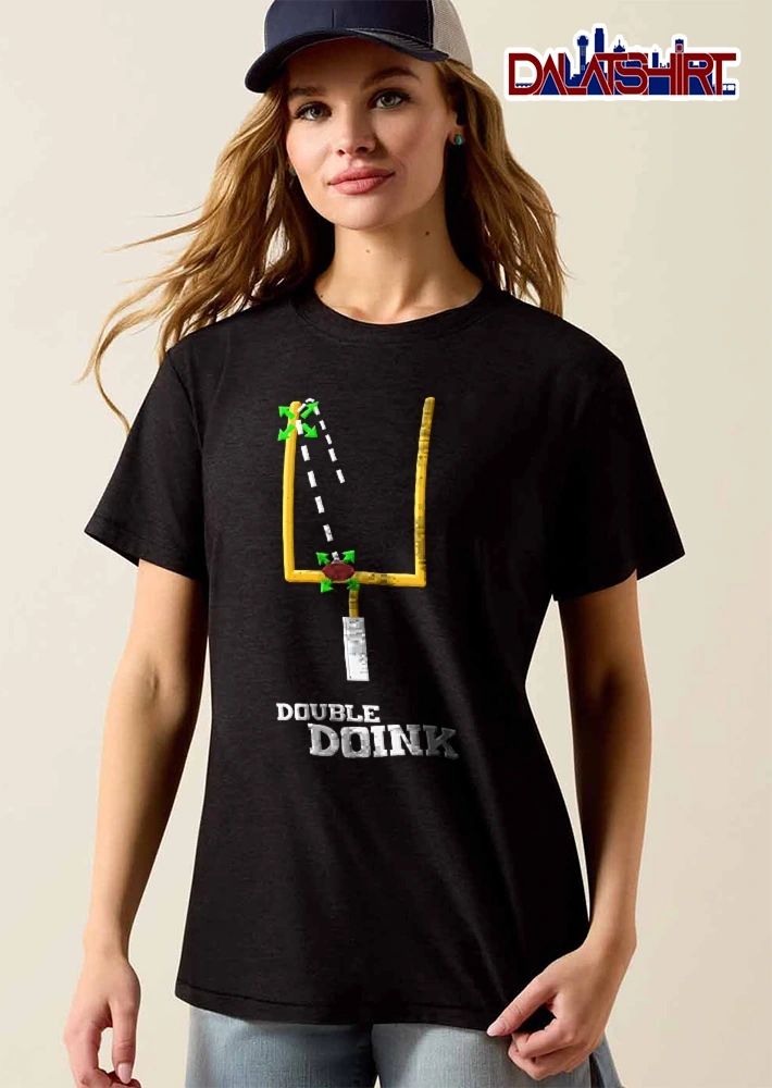 Double Doink Yellow Goalpost Football Collision Arrows Trajectory shirt
