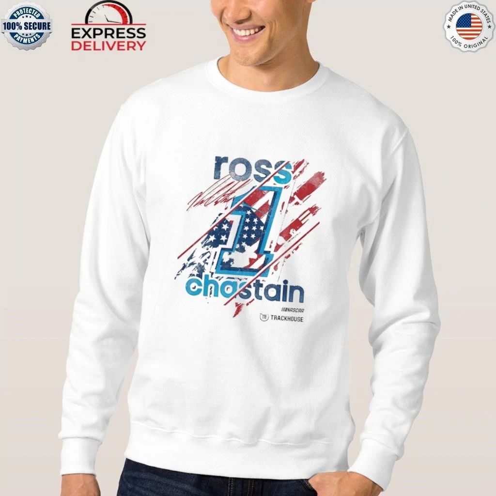 Ross Chastain Trackhouse Racing Team Collection 2026 Driver Flag Shirt