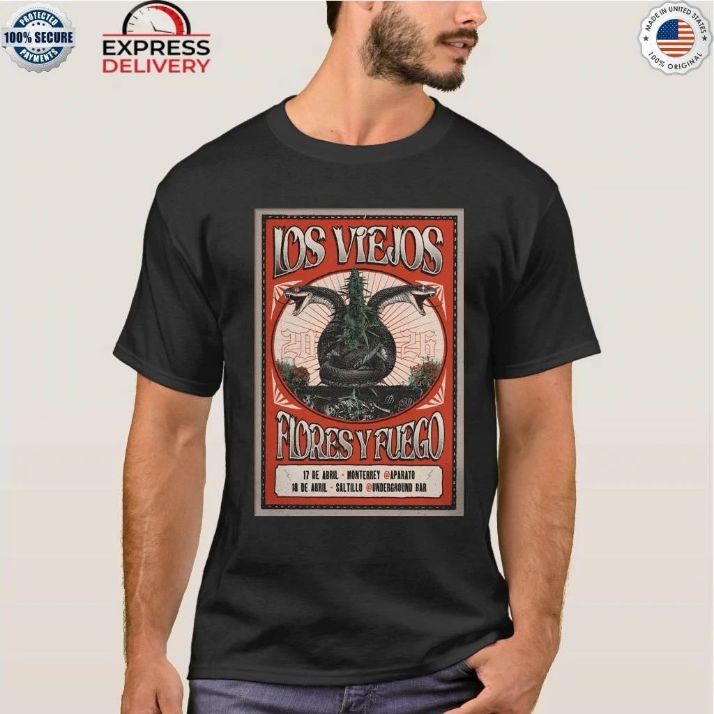 Los Viejos And Flores Y Fuego Mexico 2026 Tour Shirt