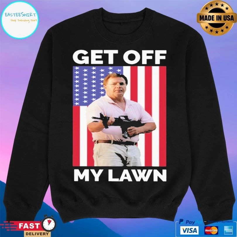 Get Off My Lawn American Flag T-shirt