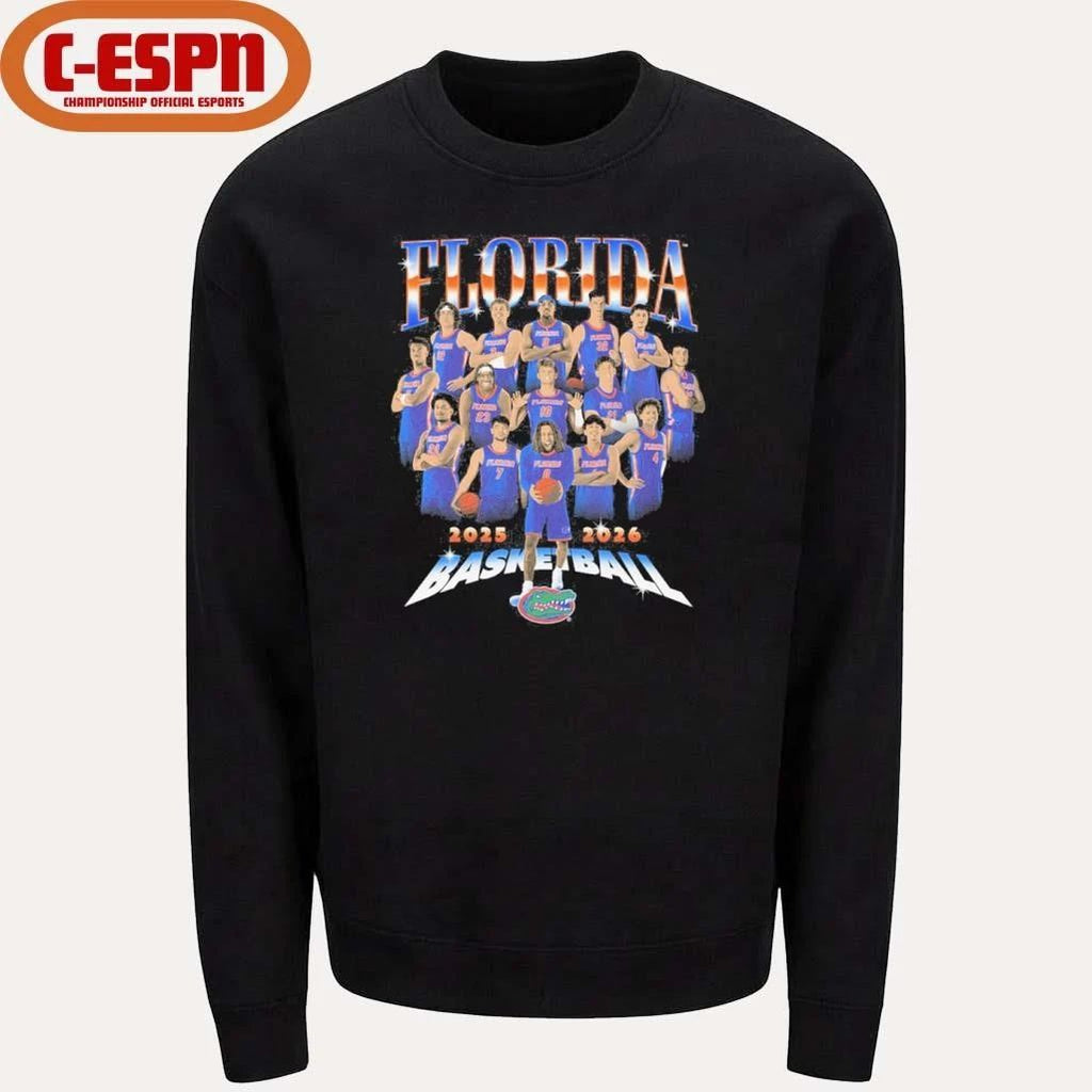 2025-2026 Florida Men’s Basketball Team Shirt
