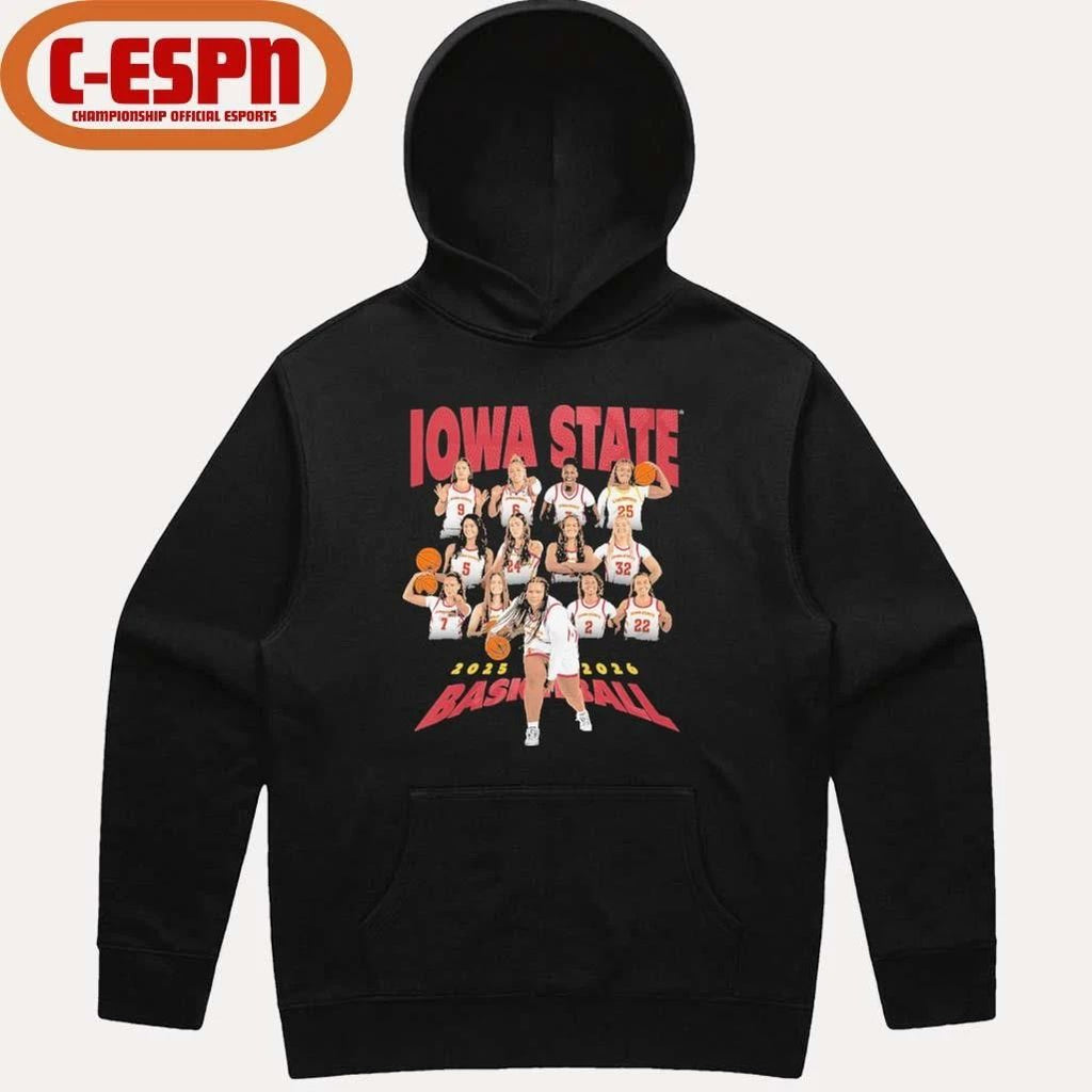 2025-2026 Iowa State Women’s Basketball Team Shirt