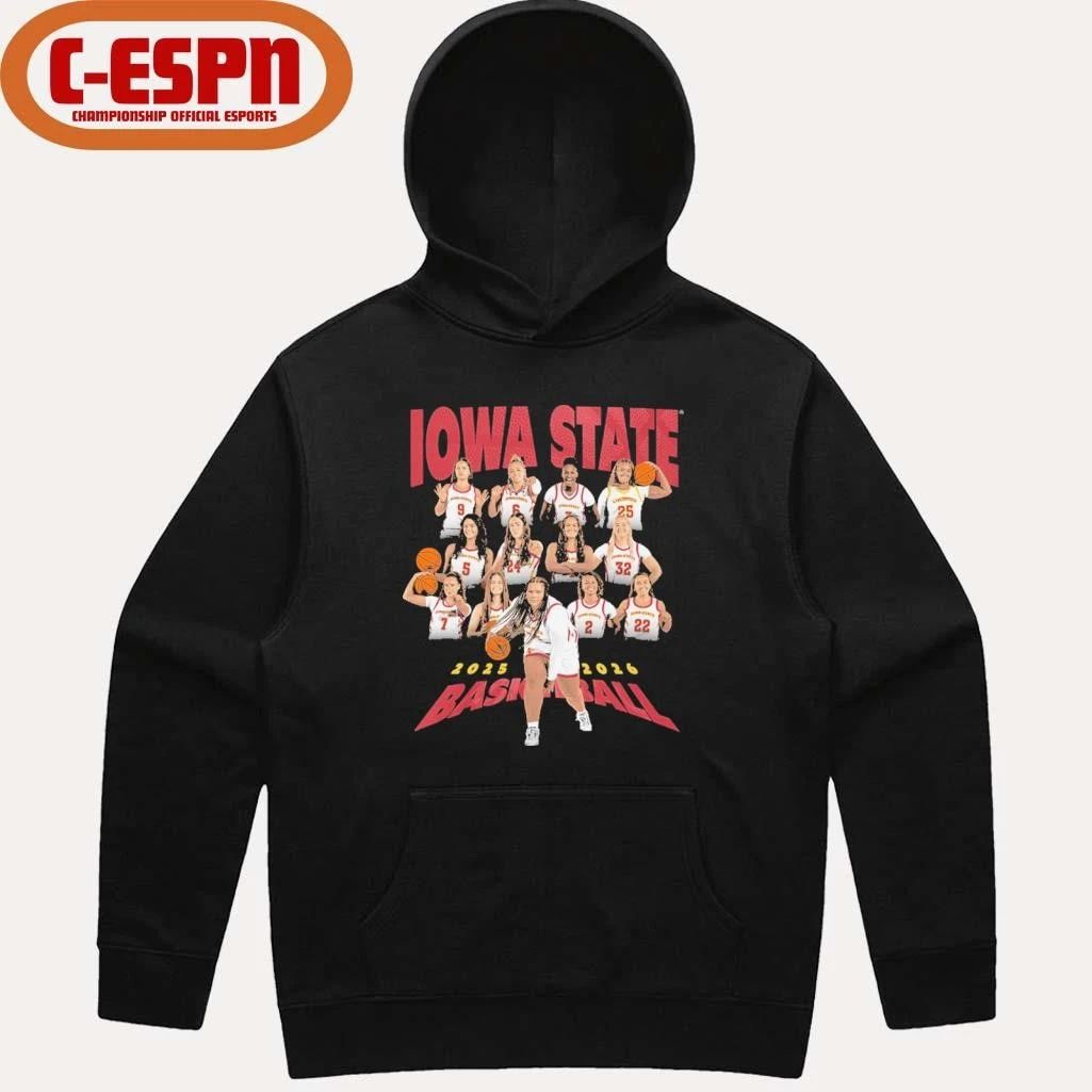 2025-2026 Iowa State Women’s Basketball Team Shirt