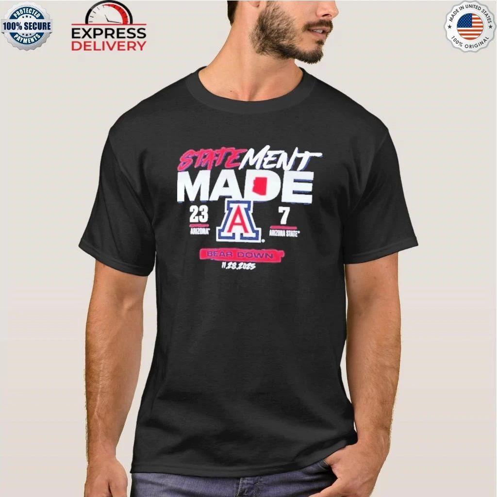 Arizona Wildcats Vs Arizona State Sun Devils 2025 Score Shirt