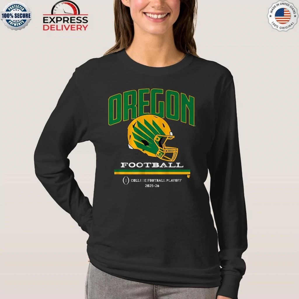 Oregon Football 2025 CFP Football Helmet Shirt