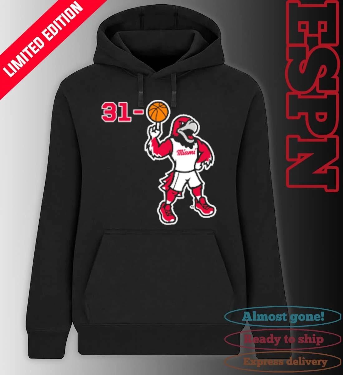 Miami RedHawks Basketball Swoop 31-0 Shirt