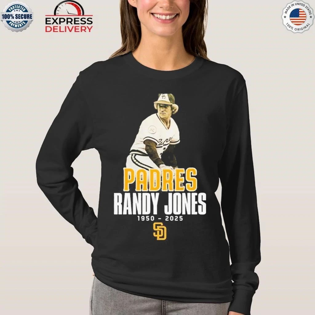 Padres Randy Jones 1950 2025 Rest In Peace Forever 35 Shirt